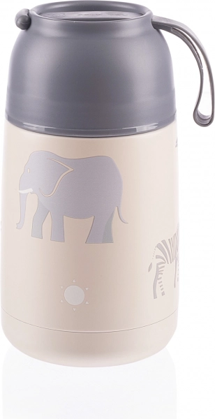 Termovka za hrano s silikonskim držalom 620 ml, Safari