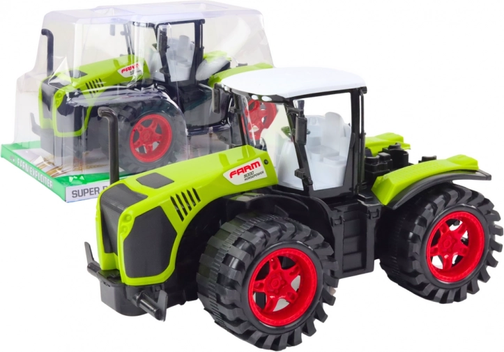 Kmetijski traktor Velik trenjski pogon Zeleno kmetijsko vozilo
