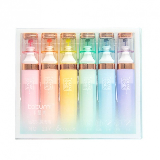 Pastelni flomaster set 6 kosi