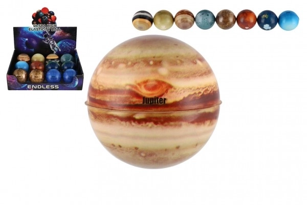 Izjemno poskakujoča žogica z motivom planet
