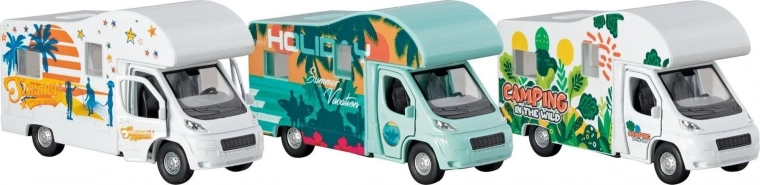 WELLY kovinski campervan – igrača 1 kos (mešanica barv)