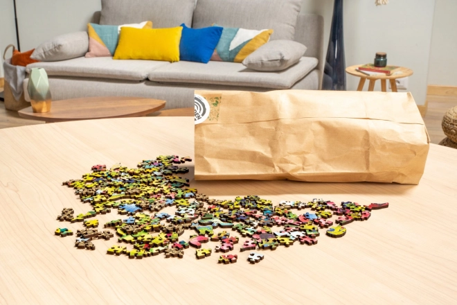 Lesene puzzle čarobni gozd 500 kosov