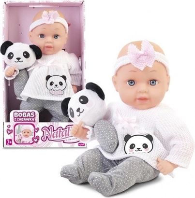 Punčka NATALIA dojenček 33 cm z igračo