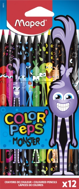 Trikotni barvice Maped Color'Peps Monster 12 kos