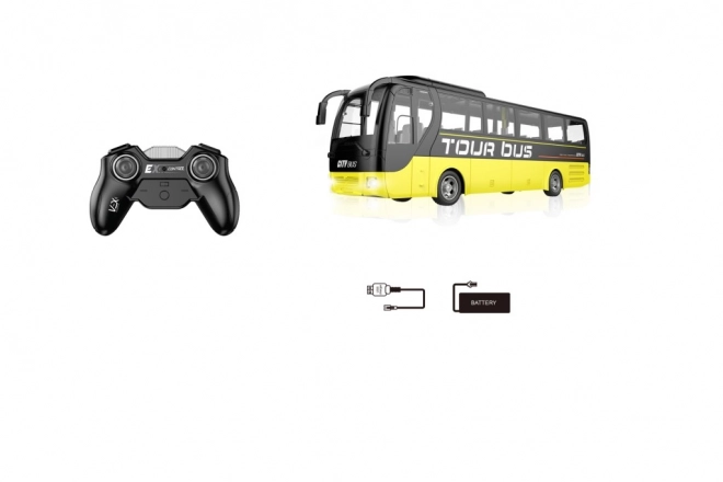 Modri RC avtobus na daljinsko upravljanje