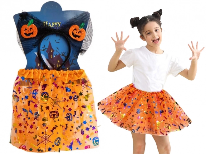Halloween kostum s trakom in tutu krilom