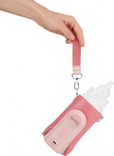 Brezžični grelec steklenic Thermup Go Evo Coral Pink