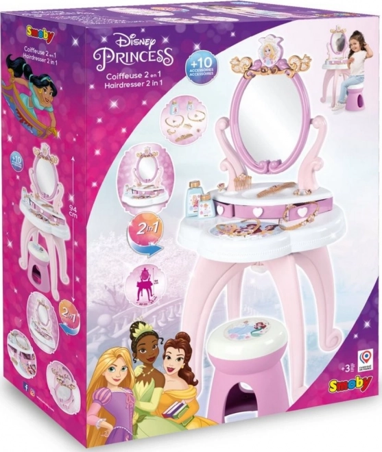 SMOBY Toaletna Miza 2v1 Disney Princeske