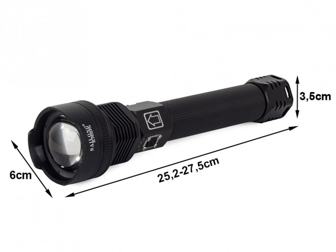 Vojaška taktična svetilka z LED Cree XHP70 in zoomom podjetja Bailong