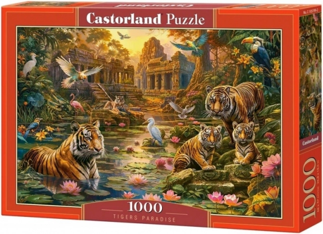 Sestavljanka 1000 kosov CASTORLAND Tigers Paradise
