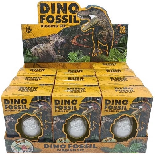 Jajce DIY s figurico dinozavra
