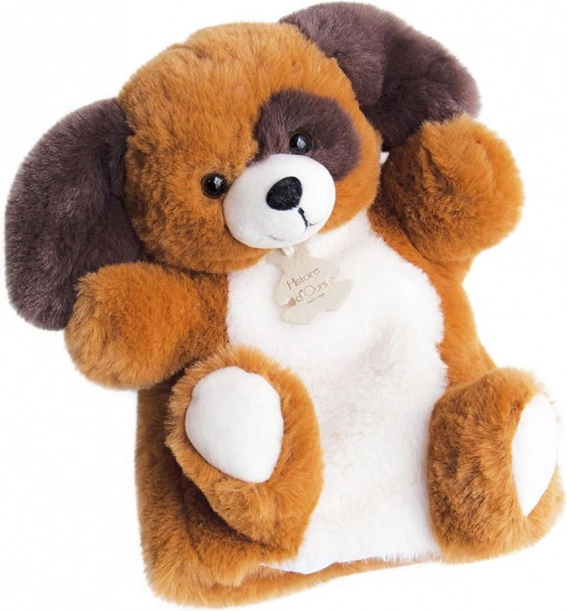 Doudou Histoire d'Ours plišasti ročni lutkovni kužek