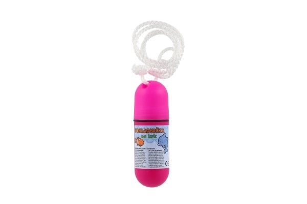Skrinjica za okrog vratu s trakom 11,5 cm plastika, mešanica barv