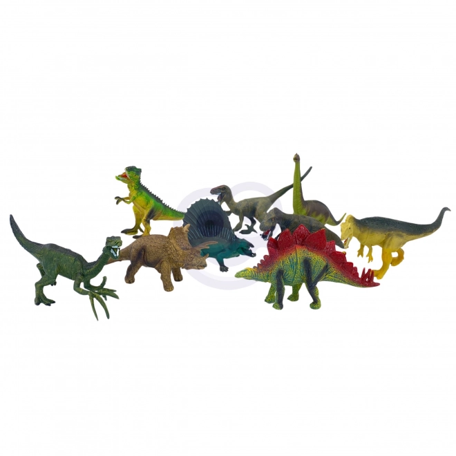 Set figur dinozavrov z igralno podlogo in kovčkom