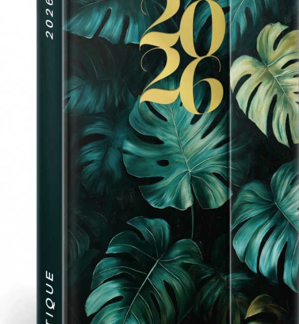 Tedenski magnetni dnevnik Monstera 2026, 11 x 16 cm