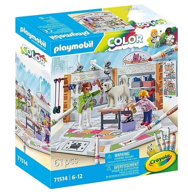 Playmobil Salon za pse s Crayola barvami