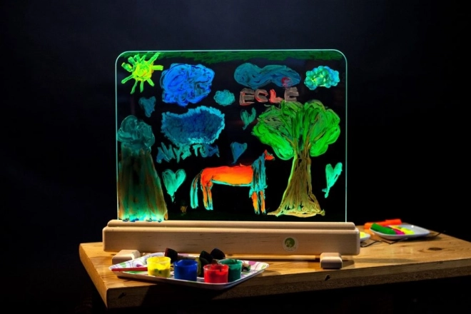 Jonely magična svetlobna risalna tabla z LED, 55,7 × 46,7 cm