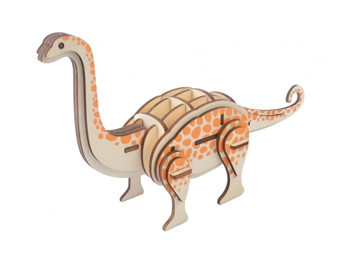 Lesna umetnost Leseni 3D puzzle Brontosaurus