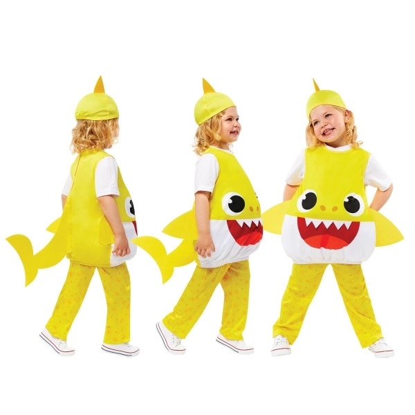 Kostum Baby Shark rumen za otroke od 3 do 4 let