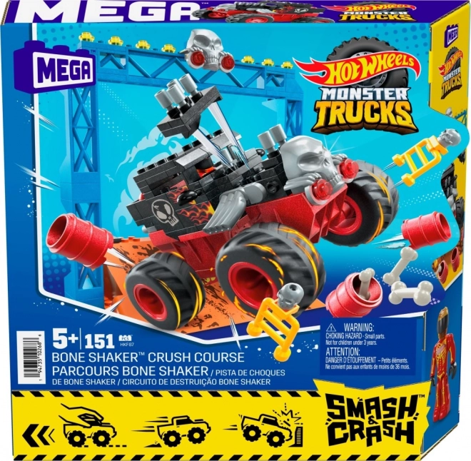 Hot Wheels Monster Truck sestavljanka 151 kosov Avto + Rampa