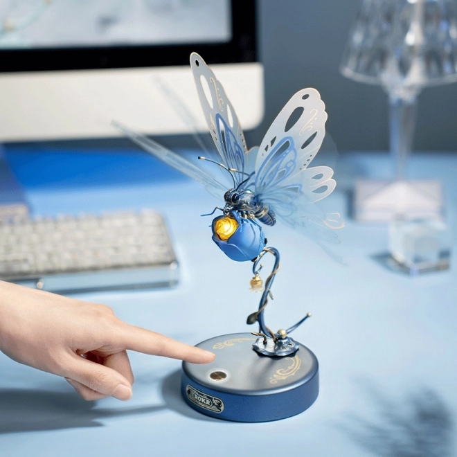 RoboTime 3D mehanska sestavljanka Modri metulj