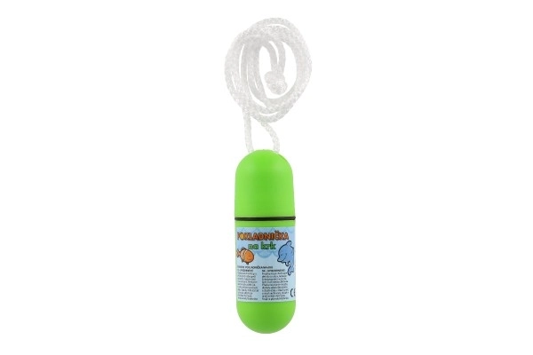 Skrinjica za okrog vratu s trakom 11,5 cm plastika, mešanica barv