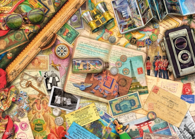 Puzzle Spomini na potovanja 1000 delcev