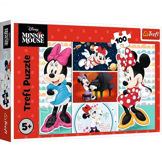 Sestavljanka 100 kosov Zabavna MINNIE DISNEY od Trefl