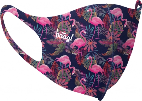 Baagl antibakterijska maska za odrasle – Flamingo