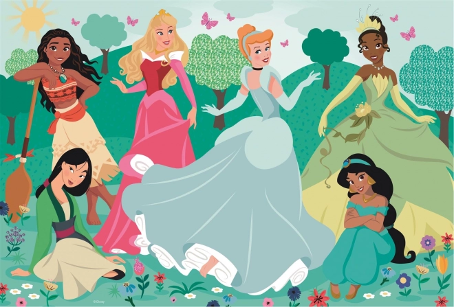 Maxi sestavljanka 104 koščkov Disney Princeske