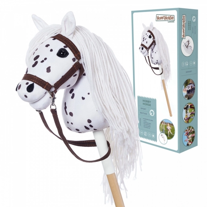 Konjiček HOPPIHORSE - Belo-pikčasti