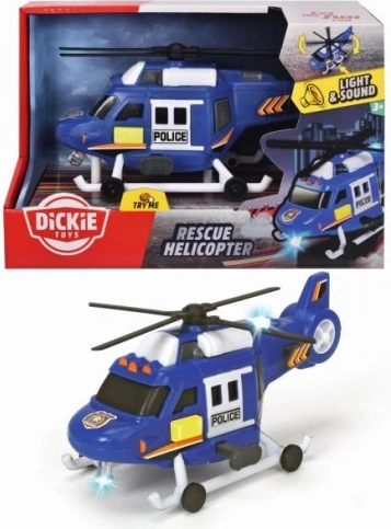 Policijski helikopter s svetlobnimi in zvočnimi učinki 18 cm