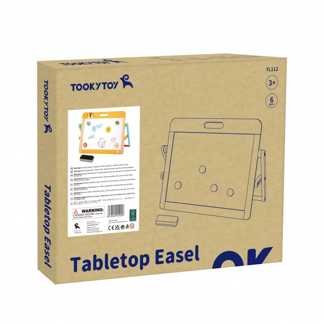 Otroška magnetna in kredna tabla 2v1 Tooky Toy