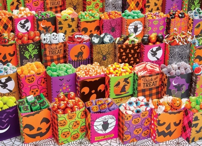 COBBLE HILL Sestavljanka Halloweenske sladkarije 500 kosov