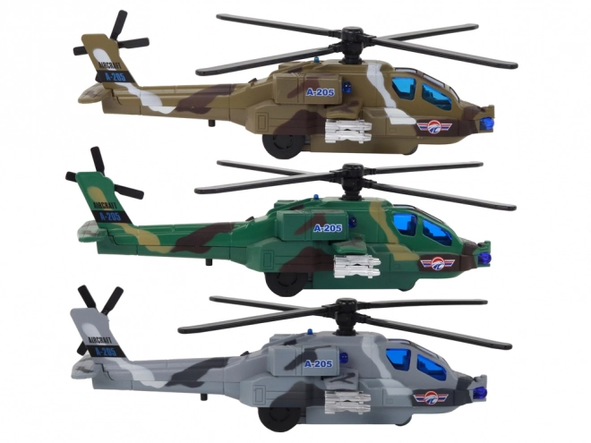 Vojaški helikopter Vojaški helikopter Aluminijasta zmes Zvočna osvetlitev