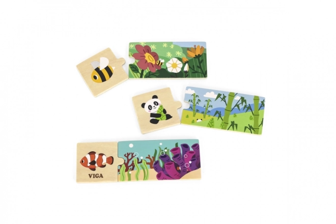 Puzzle Živalice Logična Zabava VIGA
