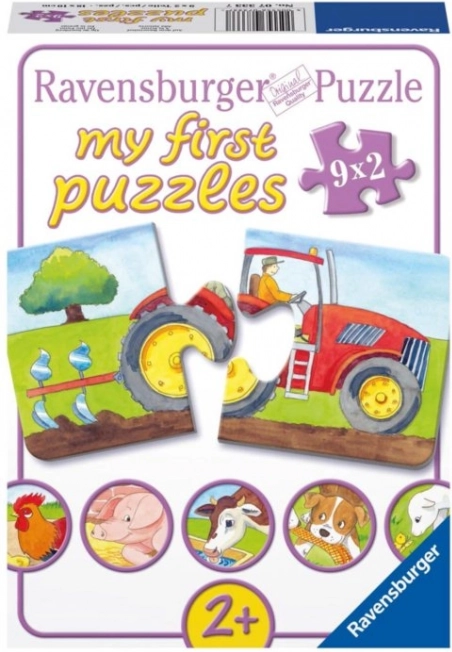Ravensburger moje prve sestavljanke na kmetiji 9×2 koščka