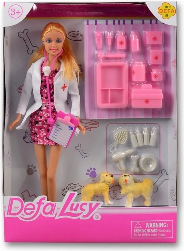 Lutka Lucy veterinarka rožnata
