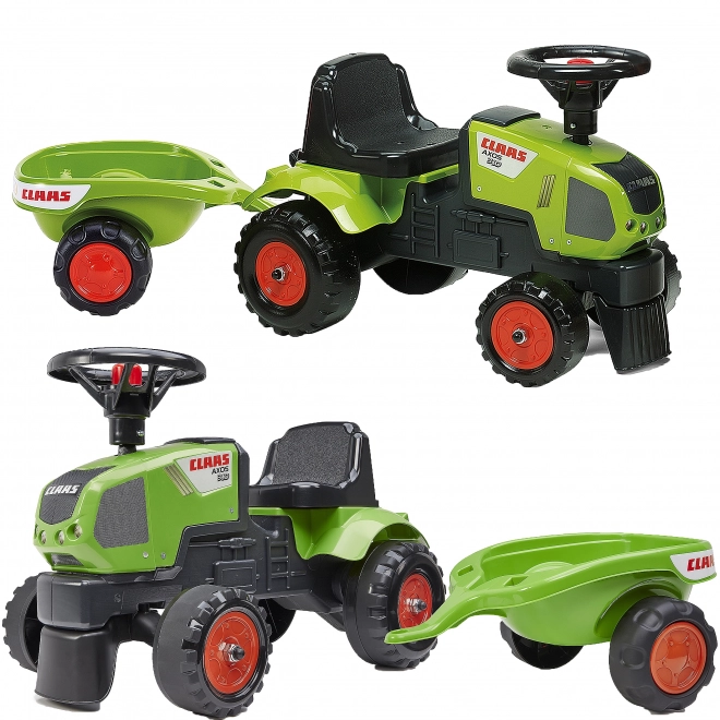 Poganjalec - traktor Claas z volanom in prikolico