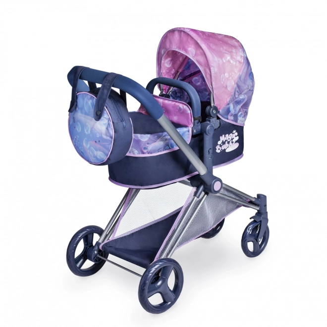 DeCuevas 81776 Zložljiv voziček za punčke 3 v 1 z vrečko Magic Bubble 2024 - 73 cm