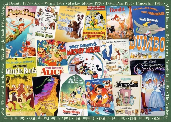 Sestavljanka Disneyevi Vintage Filmski Plakati 1000 kosov Ravensburger