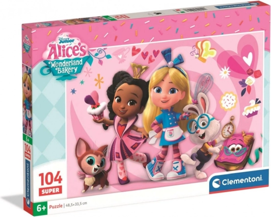 otroške puzzle 104 kosov Clementoni Disney Alice's Wonderland Bakery