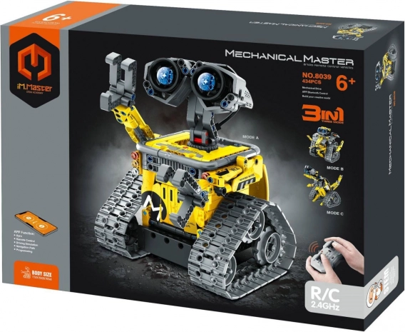 programabilni komplet za sestavljanje robota 3v1 iM.Master z RC upravljanjem 2,4 GHz, 434 delov
