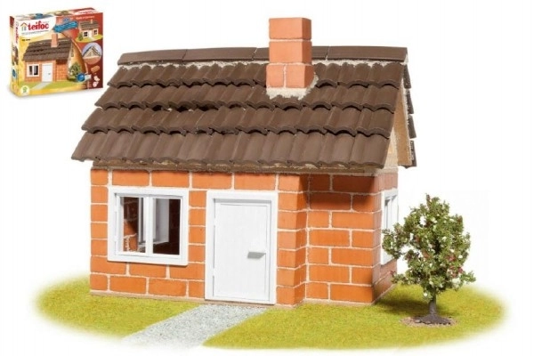 Gradbeni set Teifoc Domek Carlos 200 kos v škatli 35x29x8cm