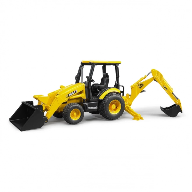 Bruder traktor JCB MIDI čelni nakladalec z bagrom