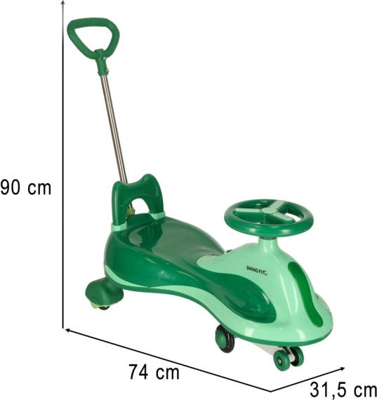 Zelena vozička igrača Swing Fix za otroke