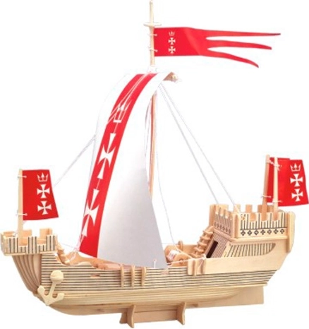 Woodcraft lesene 3D sestavljanke ladja Koga