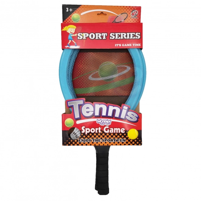 Velike loparje za tenis in badminton za otroke z žogico