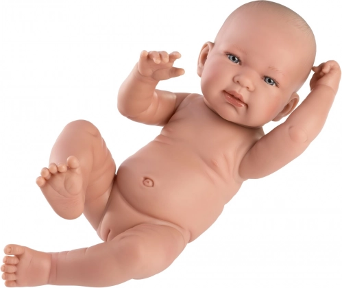 Llorens 73802 NEW BORN DEKLICA - realistična punčka dojenček s celo vinilnim telesom - 40 cm
