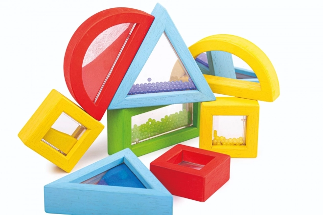 Bigjigs Toys Barvni obliki senzorične mavrice